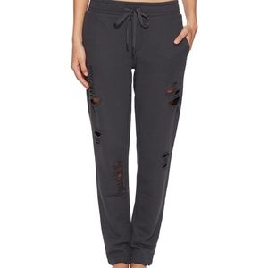 Alo Yoga - Gray Sweatpants (anthracite/distressed Holes) (Size XS)